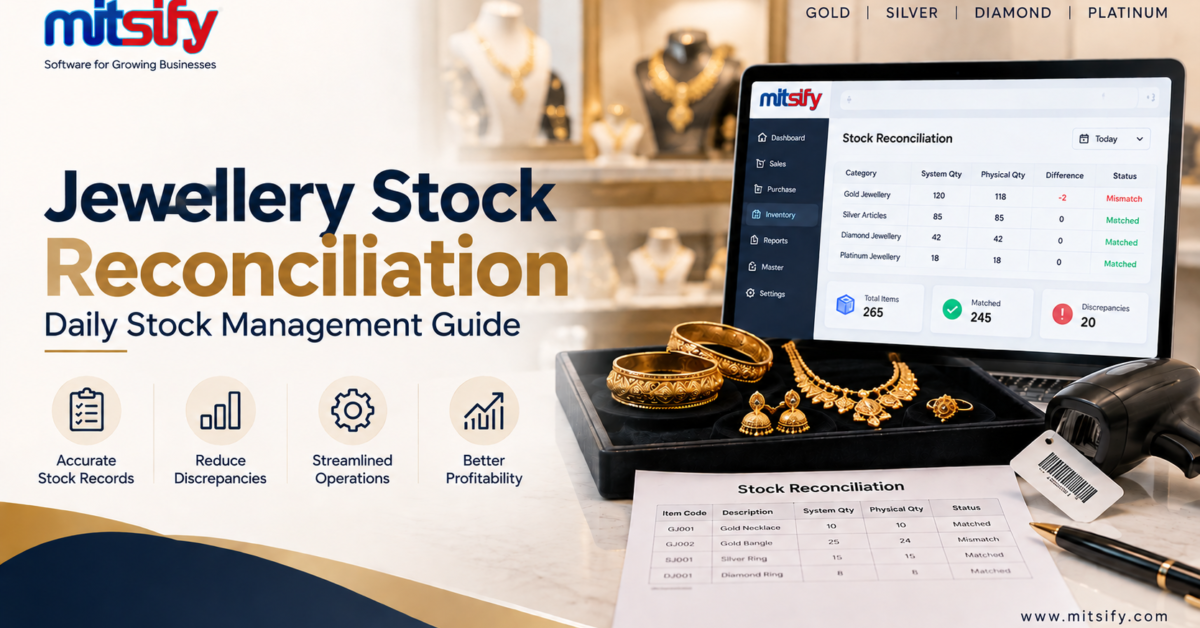 Jewellery Stock Reconciliation: How Jewellery Shops Track Daily Stock