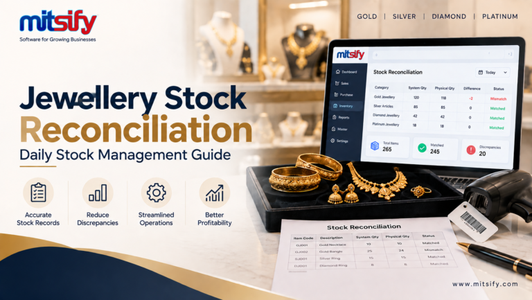 Jewellery Stock Reconciliation: How Jewellery Shops Track Daily Stock