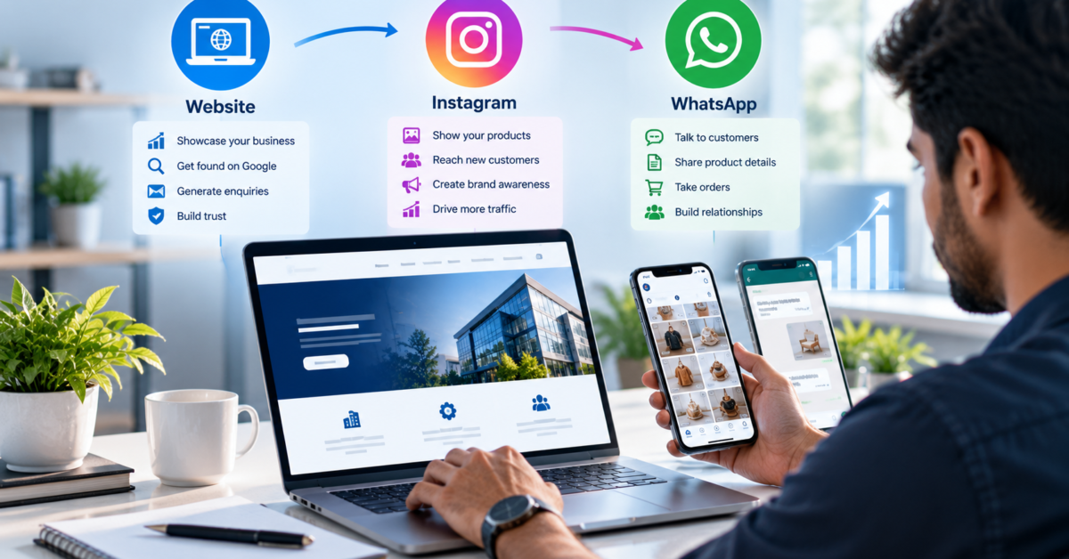 Website vs Instagram vs WhatsApp: Which Is Best for Your Business?