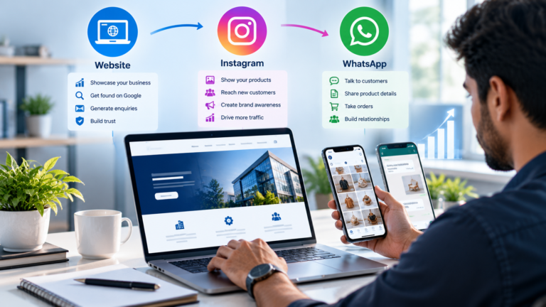 Website vs Instagram vs WhatsApp: Which Is Best for Your Business?
